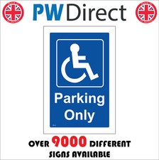 VE123 DISABLED PARKING ONLY