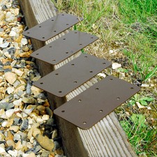 Straight timber railway - timber,