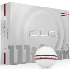 WILSON DUO SOFT TRK360 GOLF BALLS / WHITE DOZEN PACK / MULTIBUY / NEW 2025 MODEL