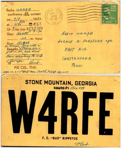 1950 amateur radio - radio, qsl
