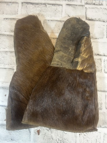 Antique leather and fur - and, long