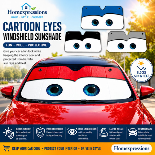 Cartoon eye visor car - cartoon,