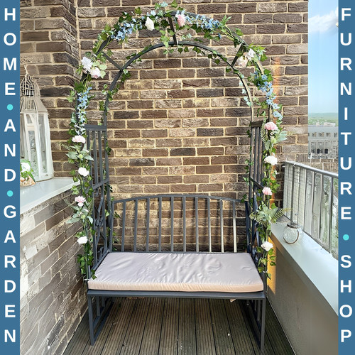 Metal garden bench seater - bench, 2