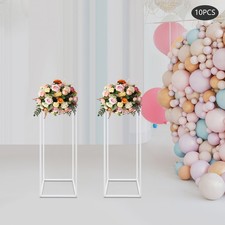 10 Pcs Metal Flower Floor Vase