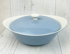 Wedgwood Summer Sky lidded tureen vegetable serving dish - blue and cream