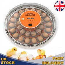 30 Egg Incubator Egg Candle Automatic Egg Turner For Hatching Chicken Quail Duck