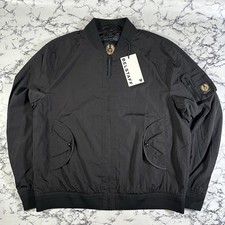 BELSTAFF Mens Black Quest Bomber Jacket SIZE UK48 IT58 4XL BNWT Authentic