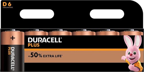Duracell plus batteries - plus, d6