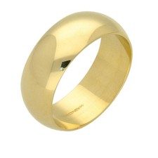 9ct Yellow Gold D-Shape Gents