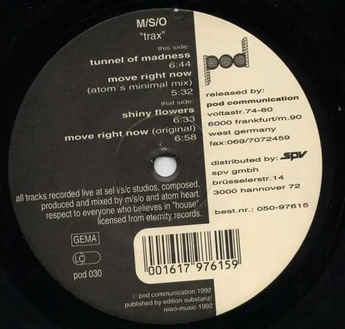 Trax vinyl single 12inch - m/s/o,