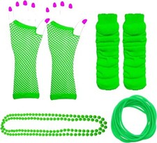 80s Neon Gloves Leg Warmer