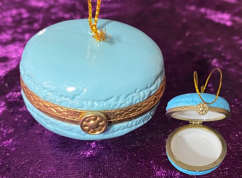 Macaron trinket box christmas - macaron,
