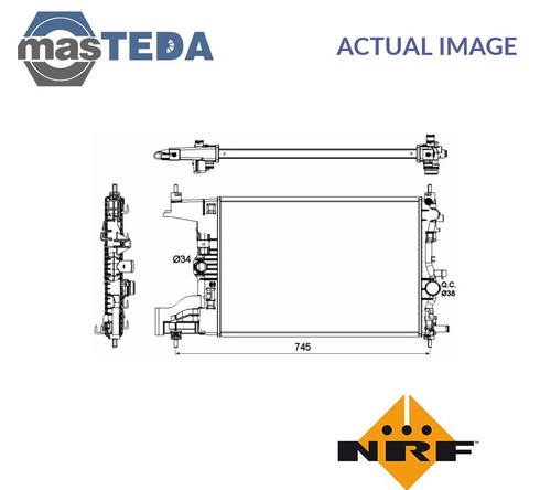 53148 engine cooling radiator - engine,