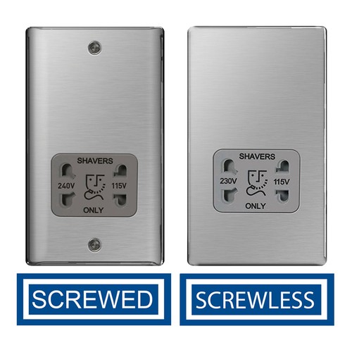 Brushed steel switches - steel, &