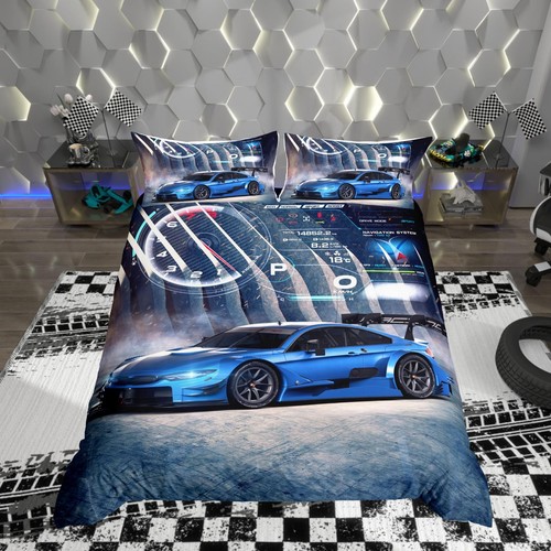 Kids race car comforter cover - race,
