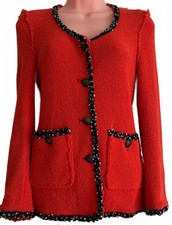Zara Woman Red Boucle Jacket