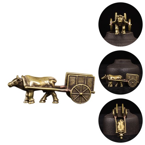 Copper bull sculpture - bull, cattle