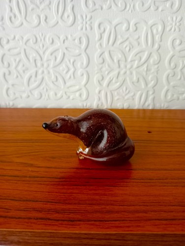 Langham glass figurine otter - langham,