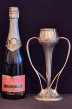 ARCHIBALD KNOX FOR LIBERTY & CO. TUDRIC PEWTER 2 HANDLED TULIP VASE, 9804....