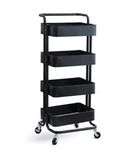Metal Trolley on Wheels 4-Tier