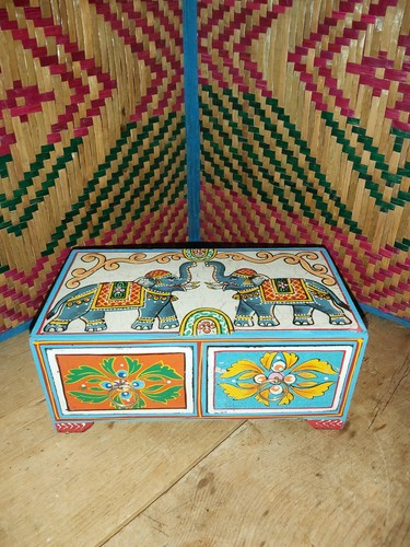 Handmade elephant painted - painted, 2