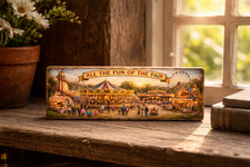 Fairground plaque print on a