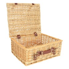 Empty Natural Wicker Hamper
