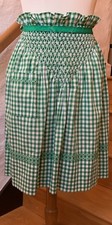 1950s Apron Green And White