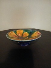 Retro Poole Pottery Tazza Dish.by Janice Tchalenko.signed.