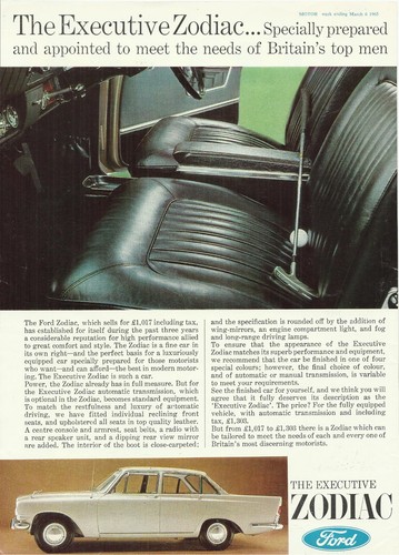Ford executive zodiac mark iii - zodiac,