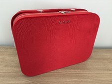 GHD Large Red Velvet Hairdryer Curler Styler Tools Storage Travel Case New Gift