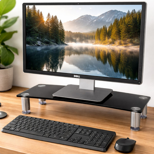 Monitor riser stand black - monitor,
