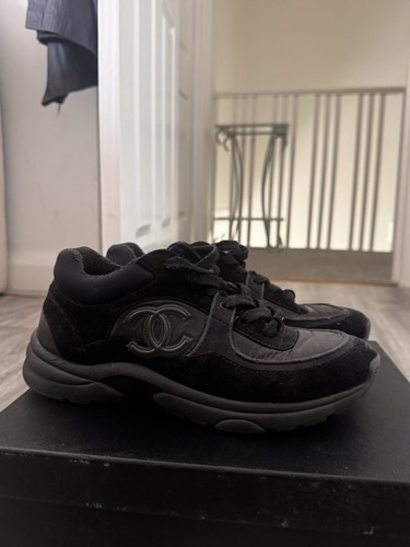 Triple black chanel runners - black,