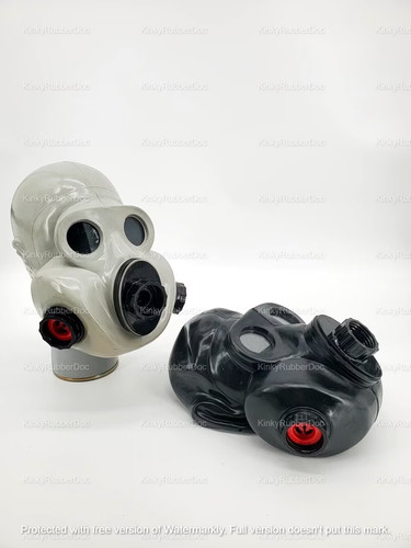 Handcrafted gas mask rubber - handcrafted,