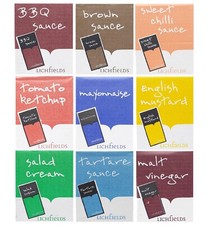 Lichfields Single Individual Sauce Sachets Portion Essential Condiment Mini Pack