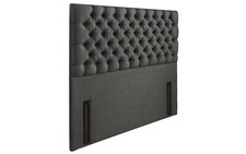 Luxury Soft Plush Velvet Chesterfield Deep Buttoned Floor Standing Headboard