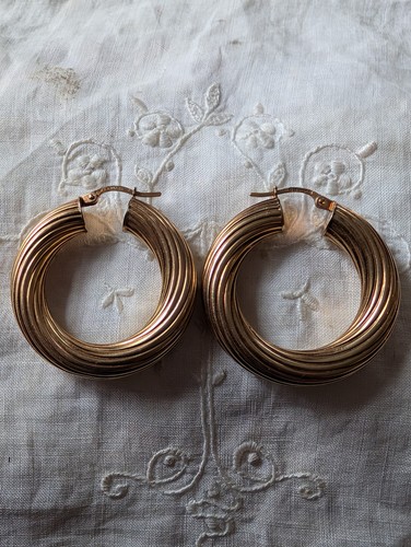 9ct gold vintage unoaerre - vintage, hoop