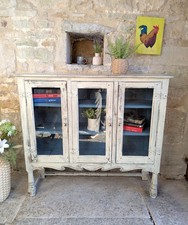 Antique Painted Oak Display