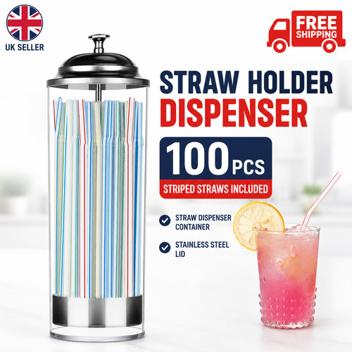Straw holder dispenser - holder, with