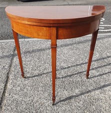 ANTIQUE INLAID MAHOGANY CARD TABLE / HALL TABLE        DELIVERY AVAILABLE