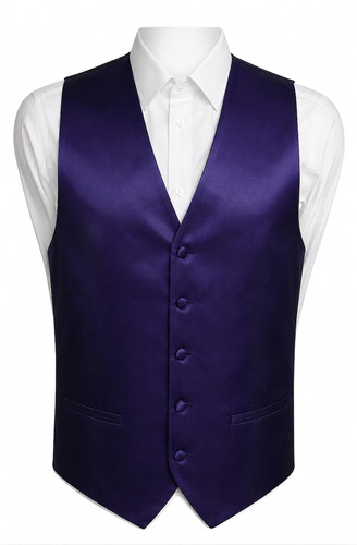 Mens satin formal - satin, waistcoat