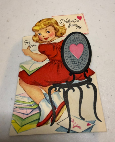 Vintage valentines day - vintage, card