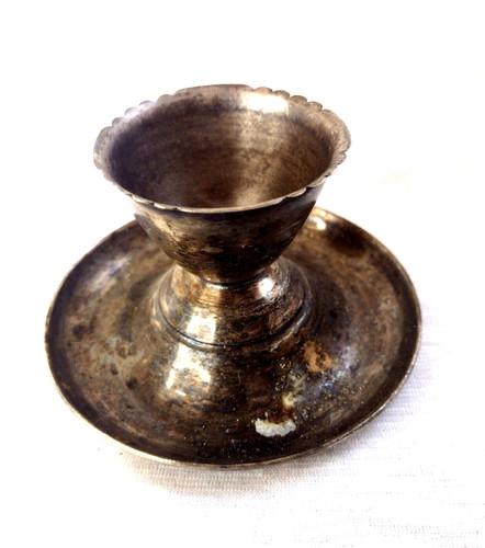 Silver plated egg - silver, 5.5cm