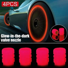 4x Red Luminous Car Wheel Tire