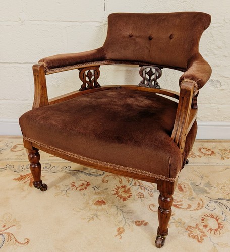 Victorian carved walnut - carved,
