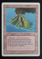 Volcanic Island Revised MTG Card Dual Land Reserved List Magic the Gathering