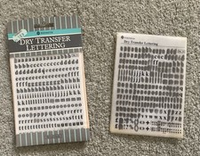 Dry Transfer Lettering USED