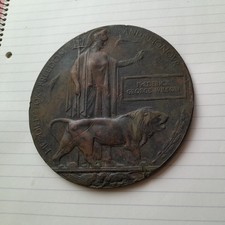 Ww1 death penny memorial - ww1,death,