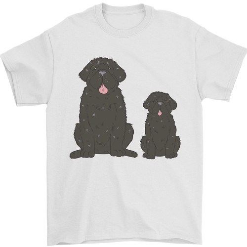 Newfoundland dog with puppy - newfoundland,