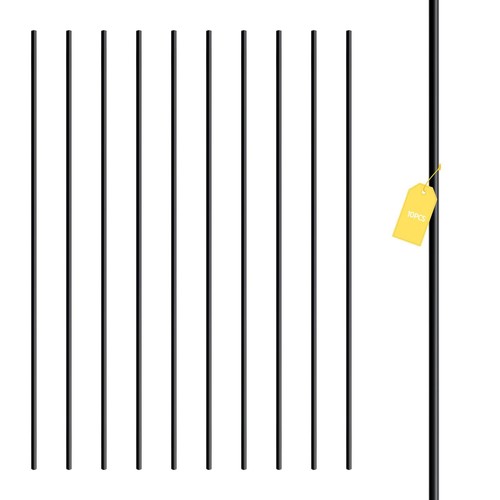 Wrought iron balusters set - iron, of
